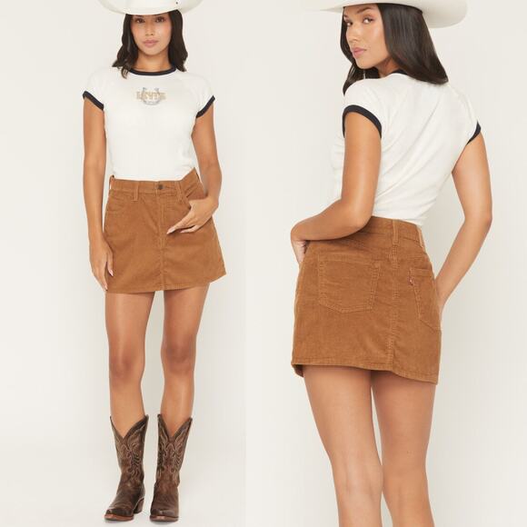 Levi's Dresses & Skirts - NWT LEVI'S Women's Icon Corduroy Mini Skirt Size 26